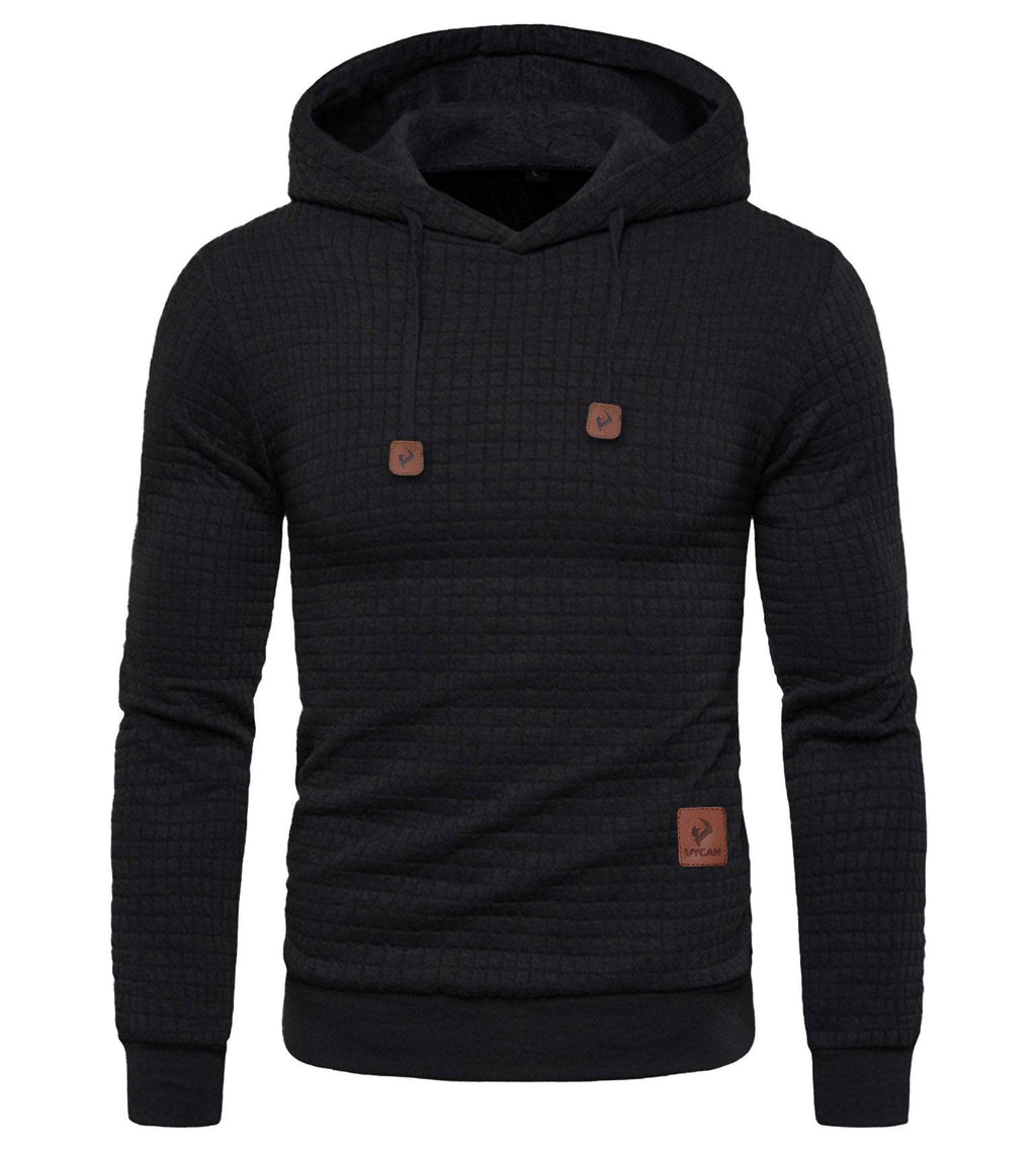 Titan Hoodie - Black | Premium Grid Fleece Hunting Hoodie