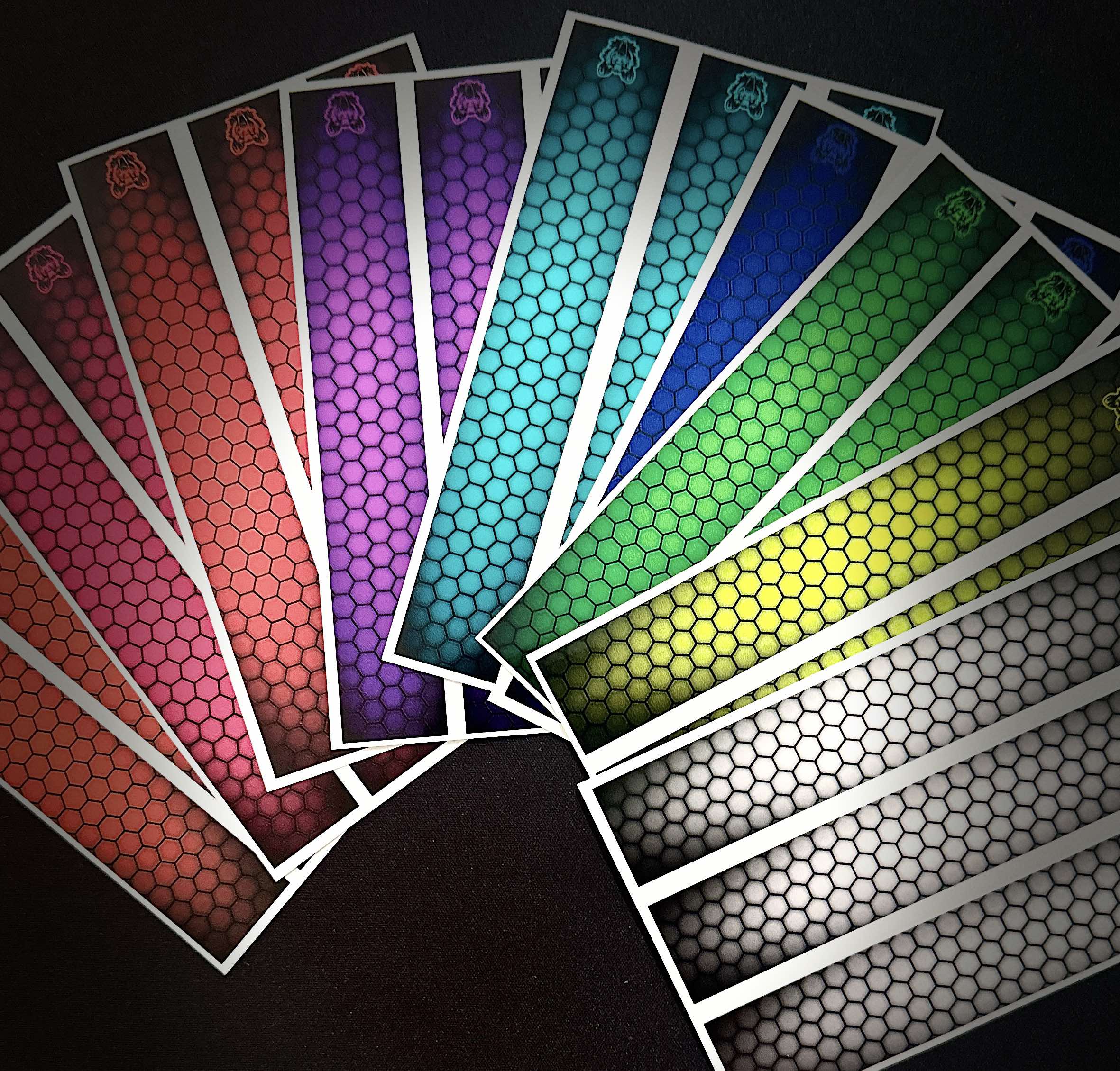 Black Drop Shadow Honeycomb Arrow Wraps