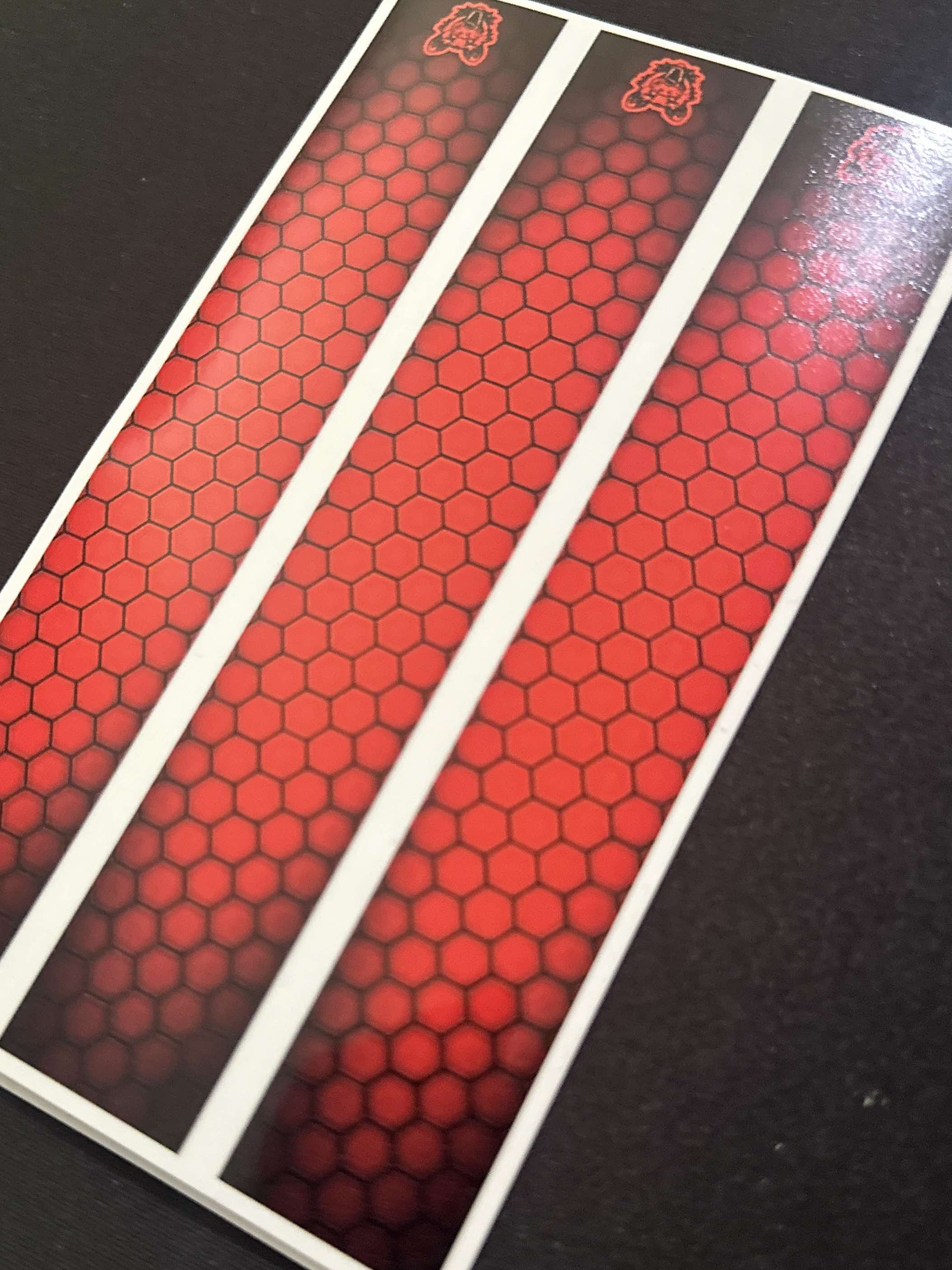 Black Drop Shadow Honeycomb Arrow Wraps